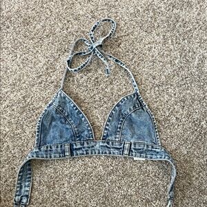 SHEIN Blue Denim Top